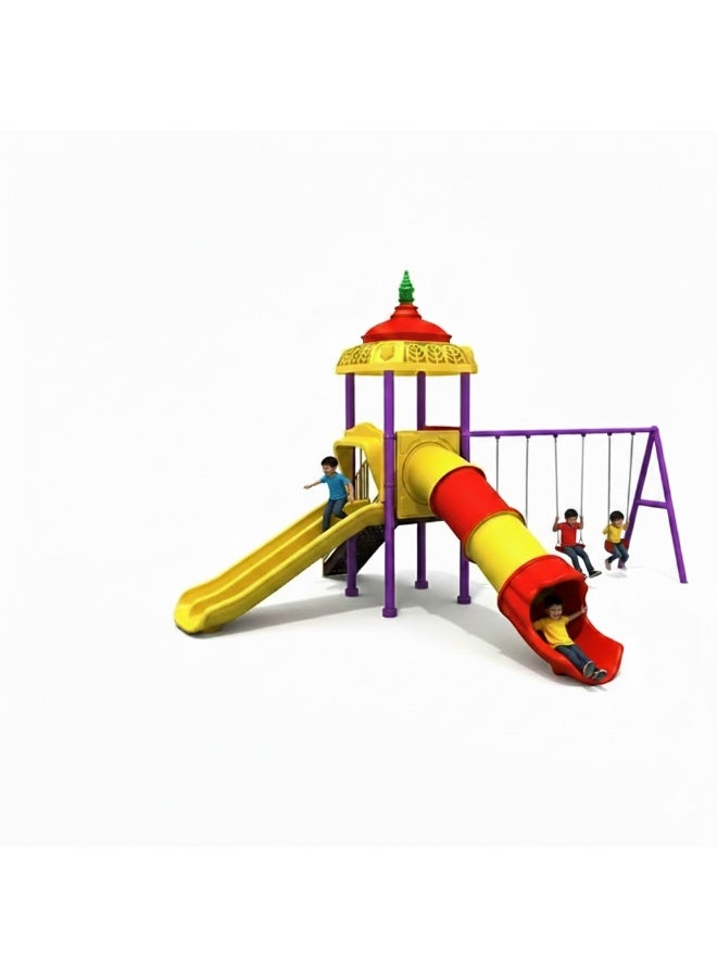 MYTS Mega Sports Power Swing & Slide – Outdoor Kids Playset with 3 Swings & Slide - Image 2